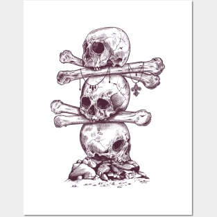 Skull Totem Posters and Art